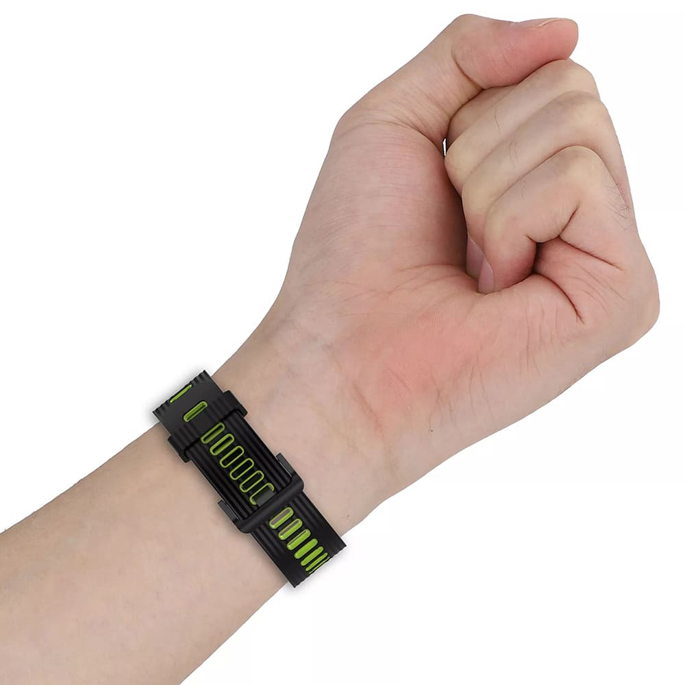 Techsuit W002 band voor Huawei Watch / Xiaomi Watch Series, 22mm, Zwart