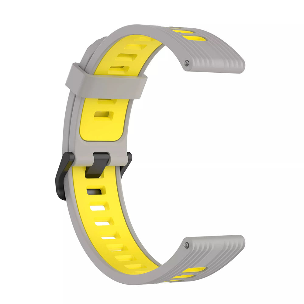 Techsuit W002 band voor Samsung Galaxy Watch / Huawei Watch Series, 20mm, Grijs