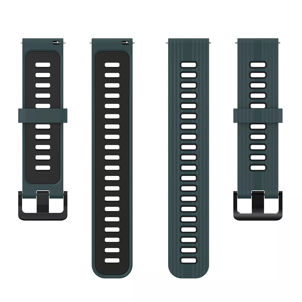 Techsuit W002 band voor Samsung Galaxy Watch / Huawei Watch Series, 20mm, Groen