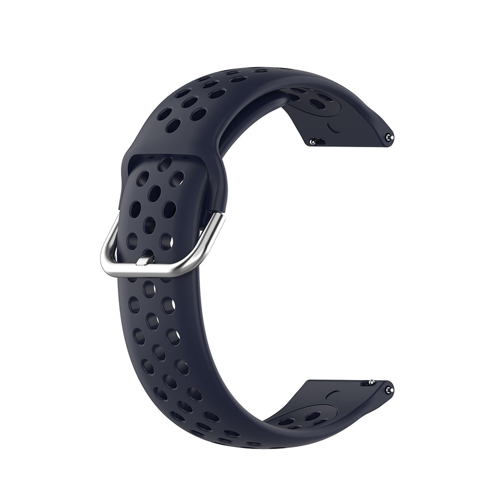 Techsuit W004 band voor Samsung Galaxy Watch / Huawei Watch Series, 22mm, Donkerblauw