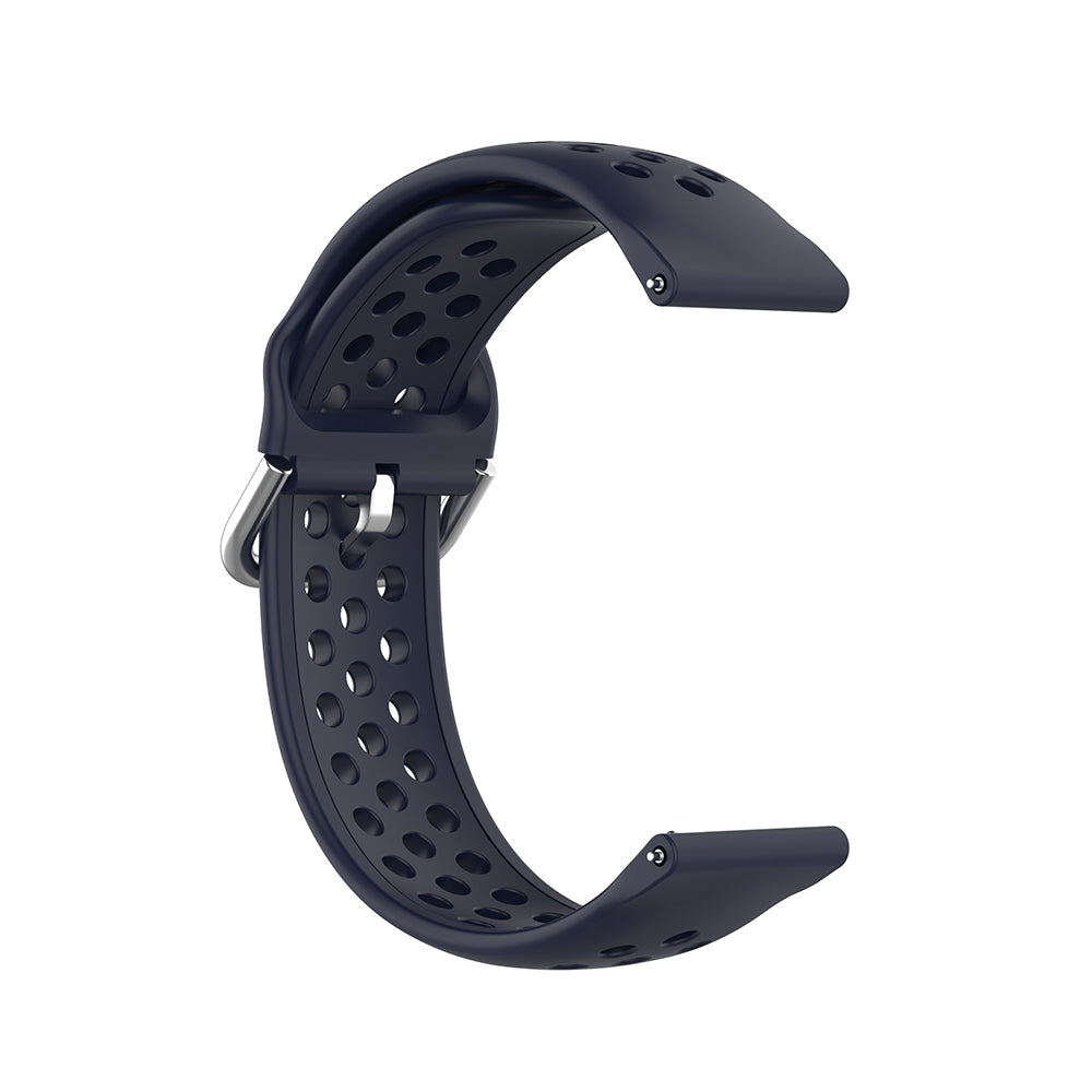 Techsuit W004 band voor Samsung Galaxy Watch / Huawei Watch Series, 22mm, Donkerblauw