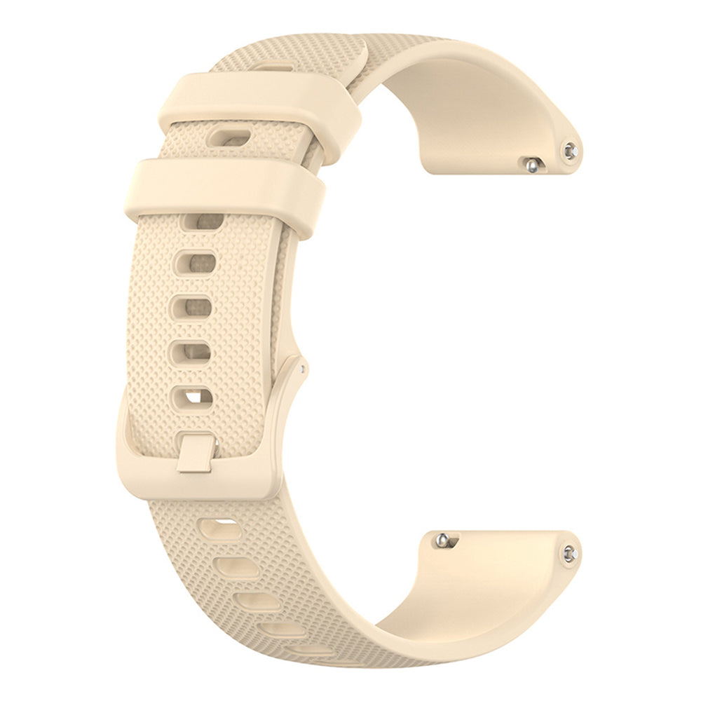 Techsuit W006 band voor Huawei Watch / Garmin Watch Series, 18mm, Crème
