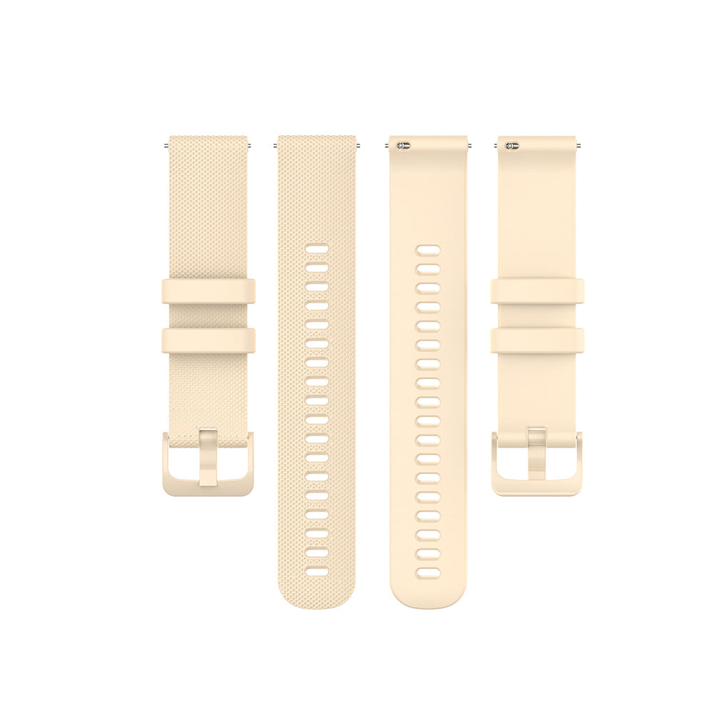 Techsuit W006 band voor Huawei Watch / Garmin Watch Series, 18mm, Crème