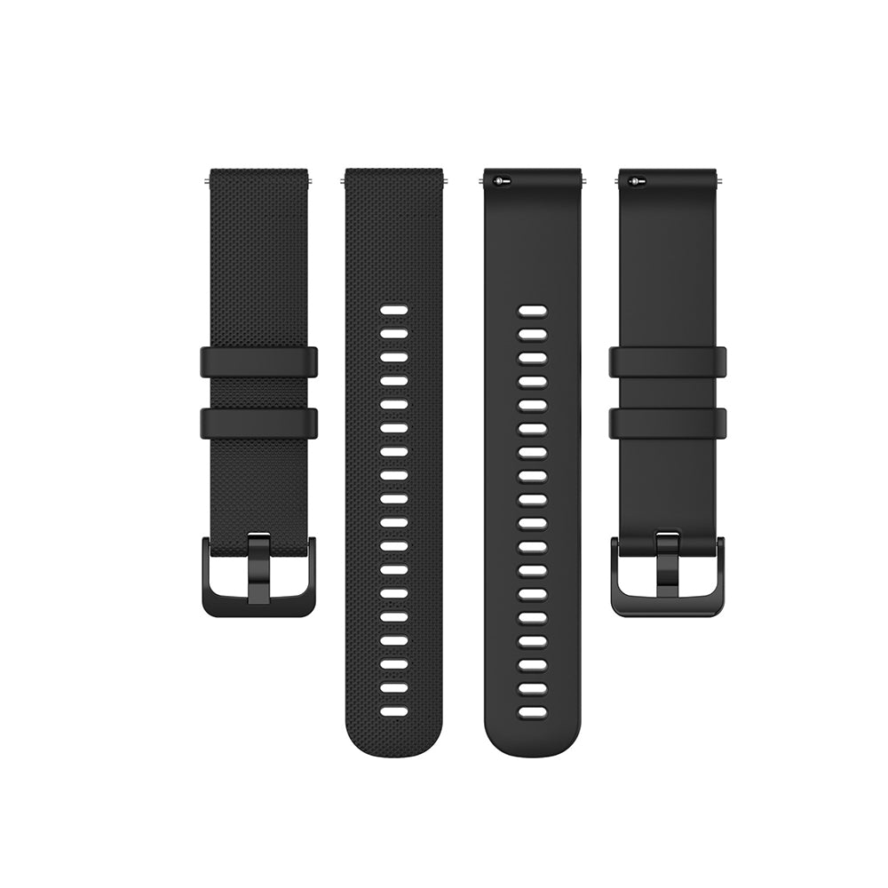 Techsuit W006 band voor Samsung Galaxy Watch / Huawei Watch Series, 20mm, Zwart