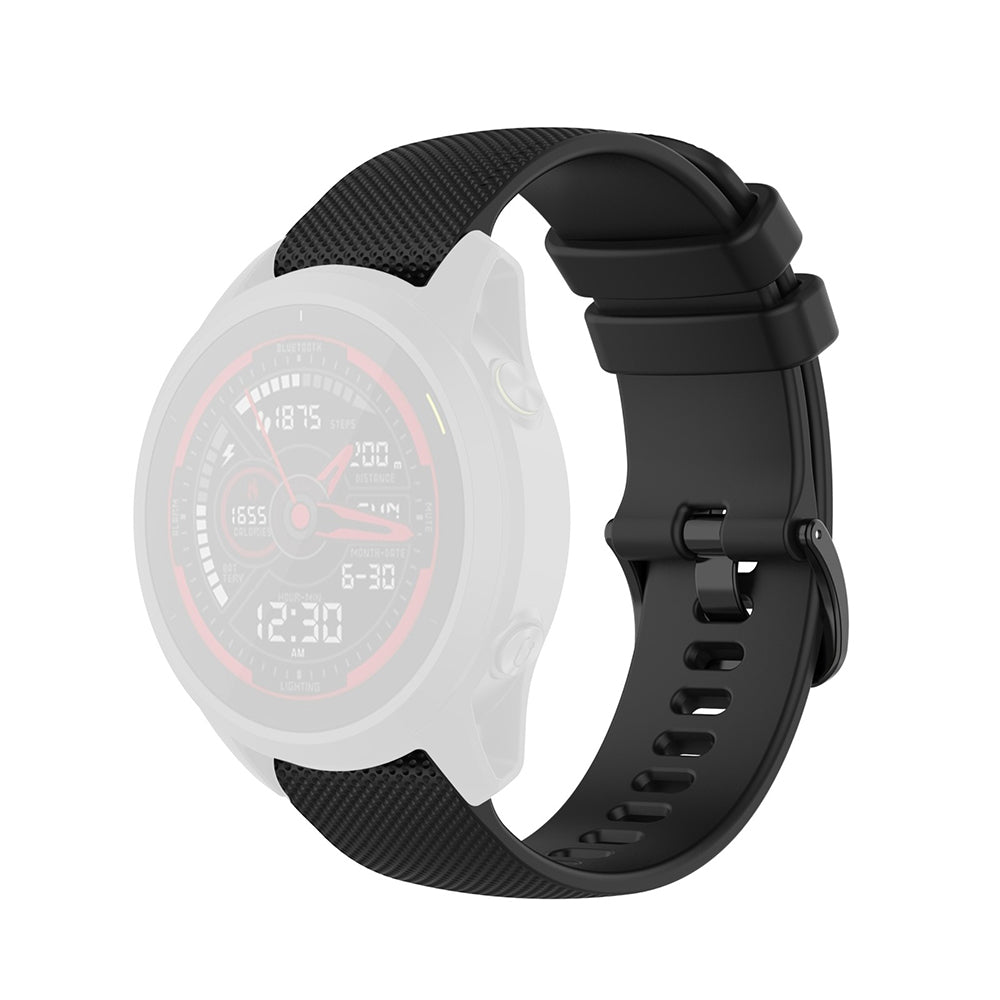 Techsuit W006 band voor Samsung Galaxy Watch / Huawei Watch Series, 22mm, Zwart