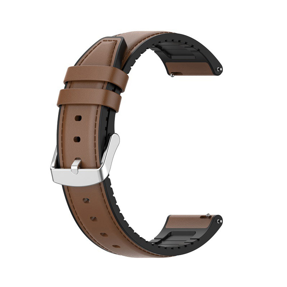 Techsuit W007 band voor Samsung Galaxy Watch / Huawei Watch Series, 20mm, Bruin