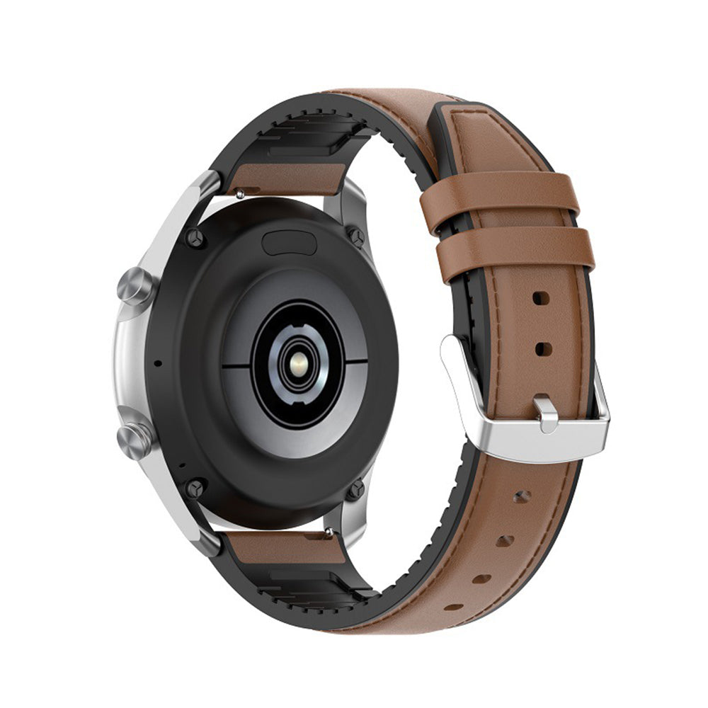 Techsuit W007 band voor Samsung Galaxy Watch / Huawei Watch Series, 20mm, Bruin