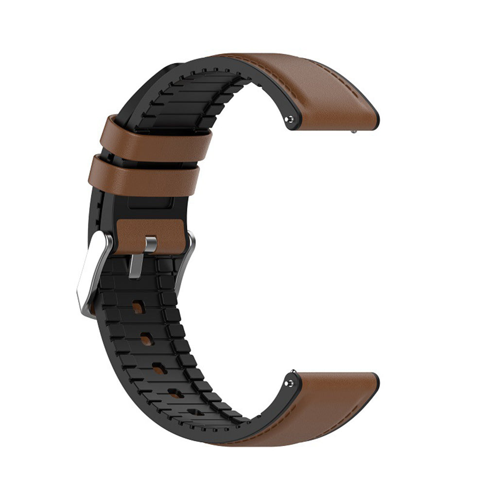 Techsuit W007 band voor Samsung Galaxy Watch / Huawei Watch Series, 20mm, Bruin