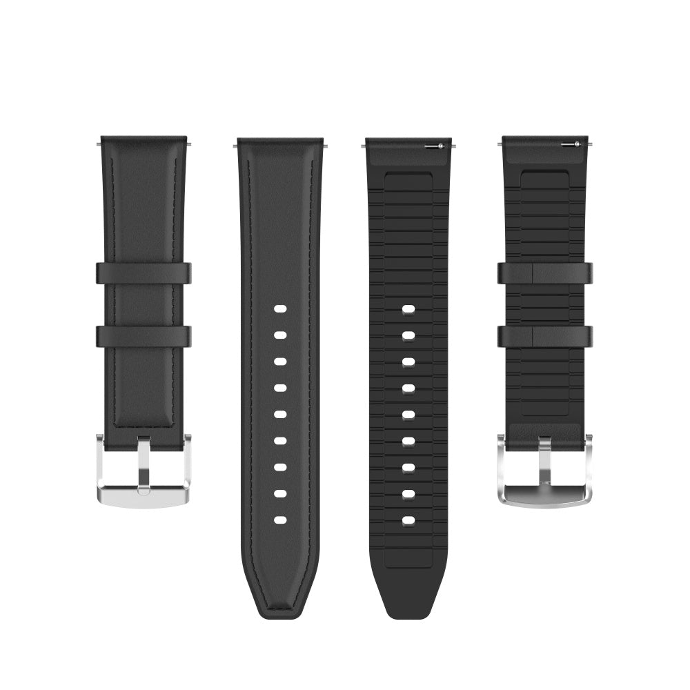 Techsuit W007 band voor Samsung Galaxy Watch / Huawei Watch Series, 22mm, Zwart