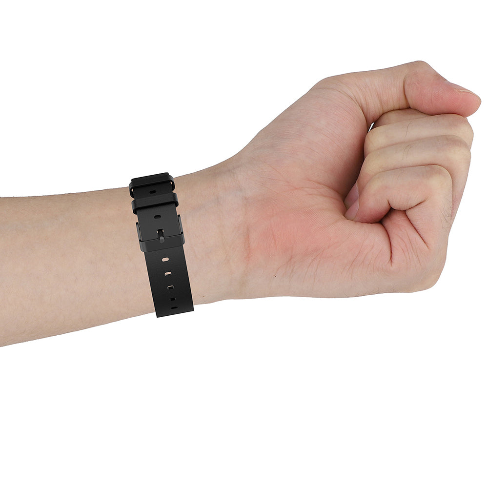 Techsuit W007PU band voor Samsung Galaxy Watch / Huawei Watch Series, 20mm, Wit