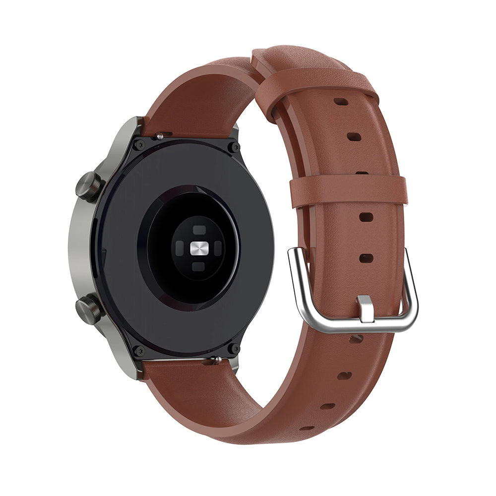 Techsuit W007PU band voor Samsung Galaxy Watch / Huawei Watch Series, Bruin