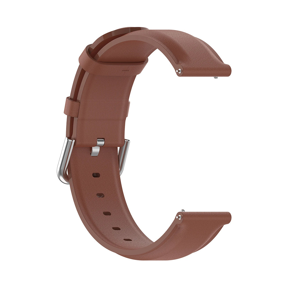 Techsuit W007PU band voor Samsung Galaxy Watch / Huawei Watch Series, Bruin