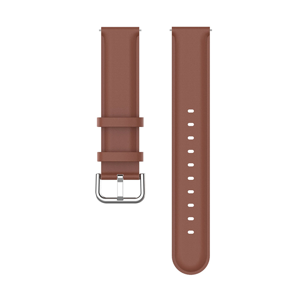 Techsuit W007PU band voor Samsung Galaxy Watch / Huawei Watch Series, Bruin