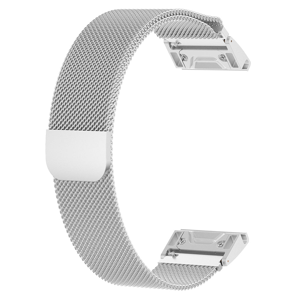 Techsuit W009 band voor Garmin Watch Fenix / Forerunner Series, 22mm, Zilver