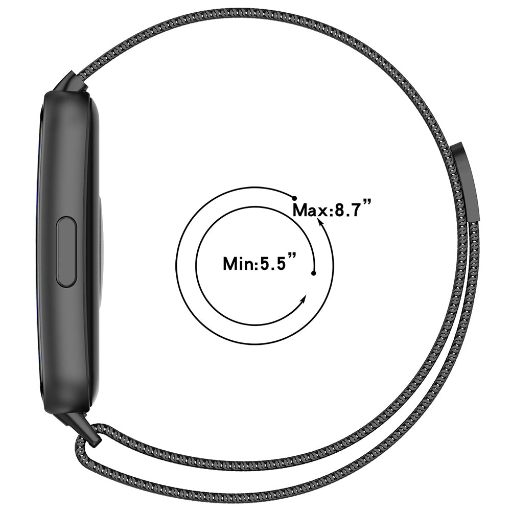 Techsuit W009 band voor Huawei Band 11 / 11 Pro, Zwart