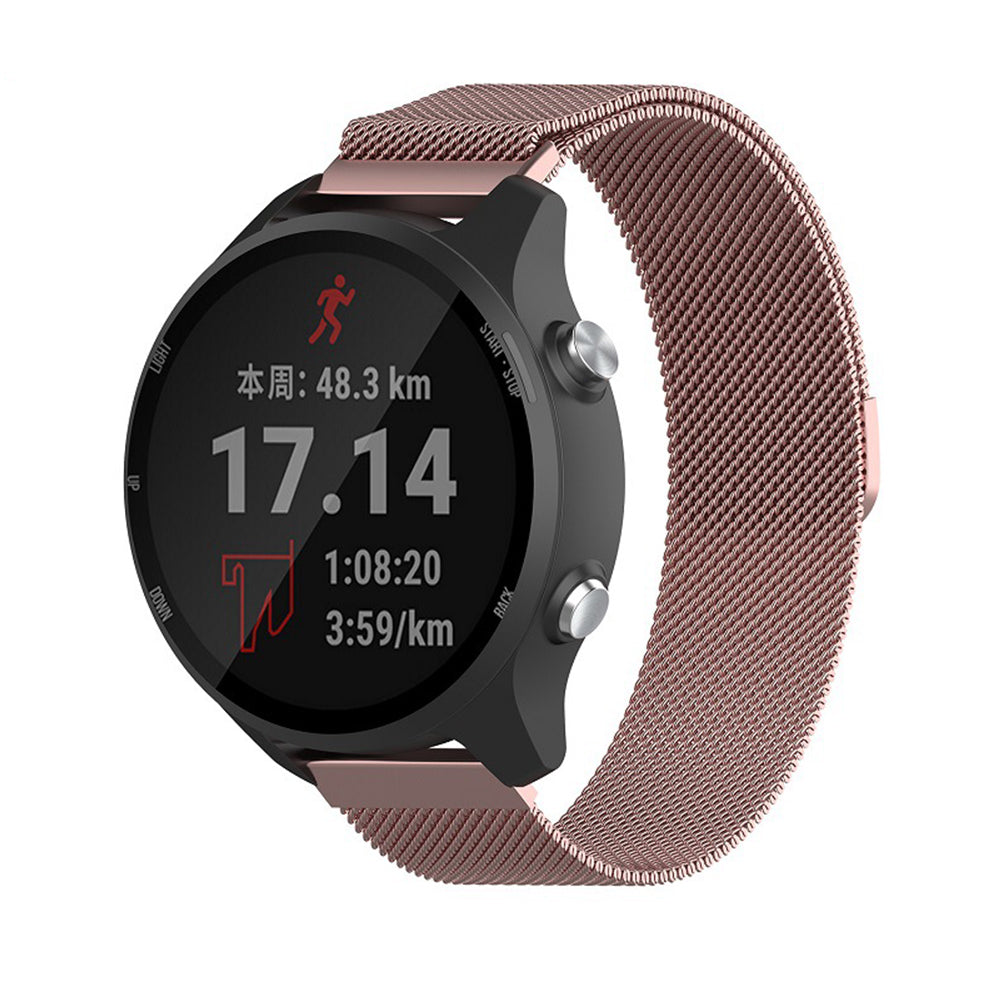 Techsuit W009 band voor Huawei Watch / Garmin Watch Series, 18mm, Rosé Goud