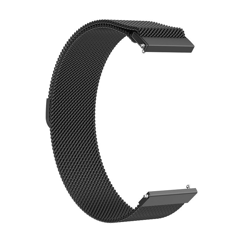 Techsuit W009 band voor Samsung Galaxy Watch / Huawei Watch Series, 22mm, Zwart