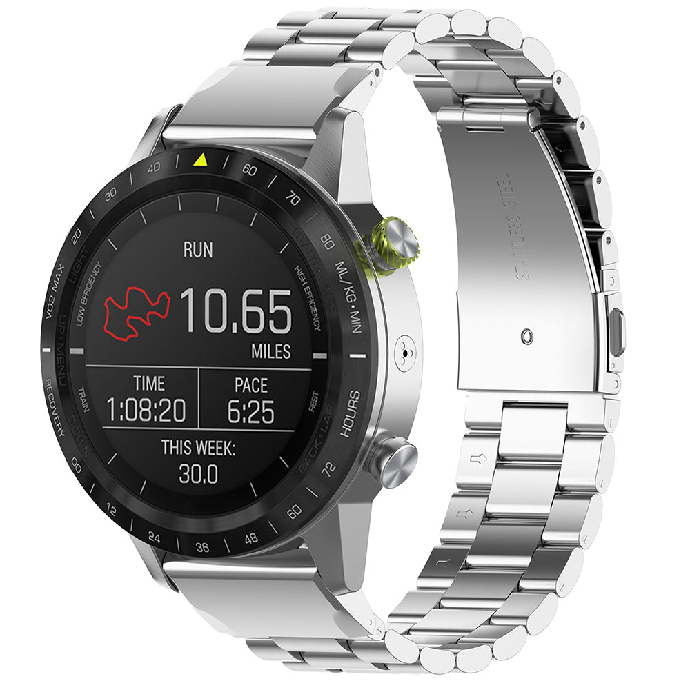 Techsuit W010 band voor Garmin Watch Fenix / Forerunner Series, 22mm, Zilver