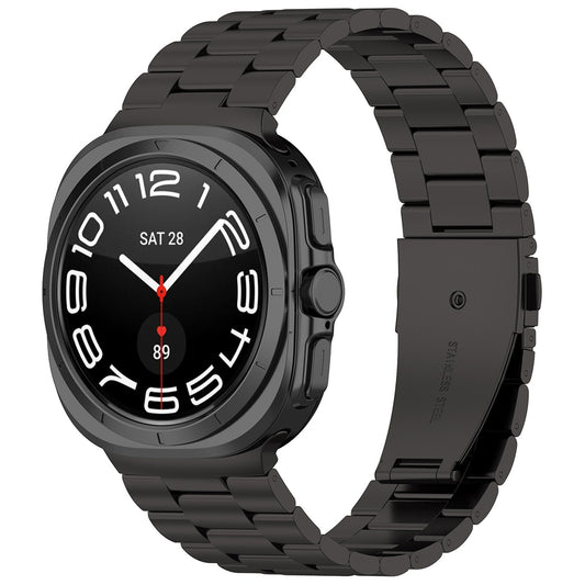 Techsuit W010 band voor Samsung Galaxy Watch Ultra, Zwart