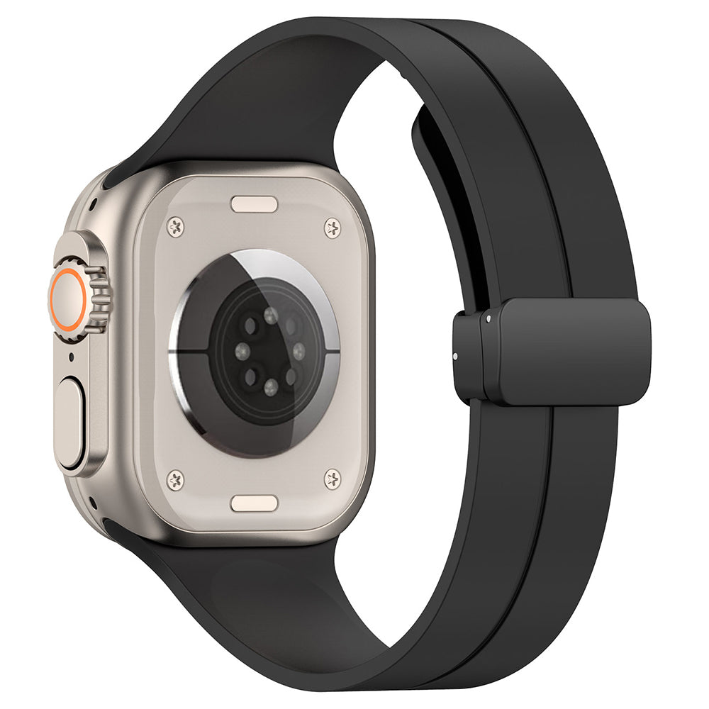 Techsuit W011 band voor Apple Watch 42mm / 41mm / 40mm / 38mm Series, Zwart