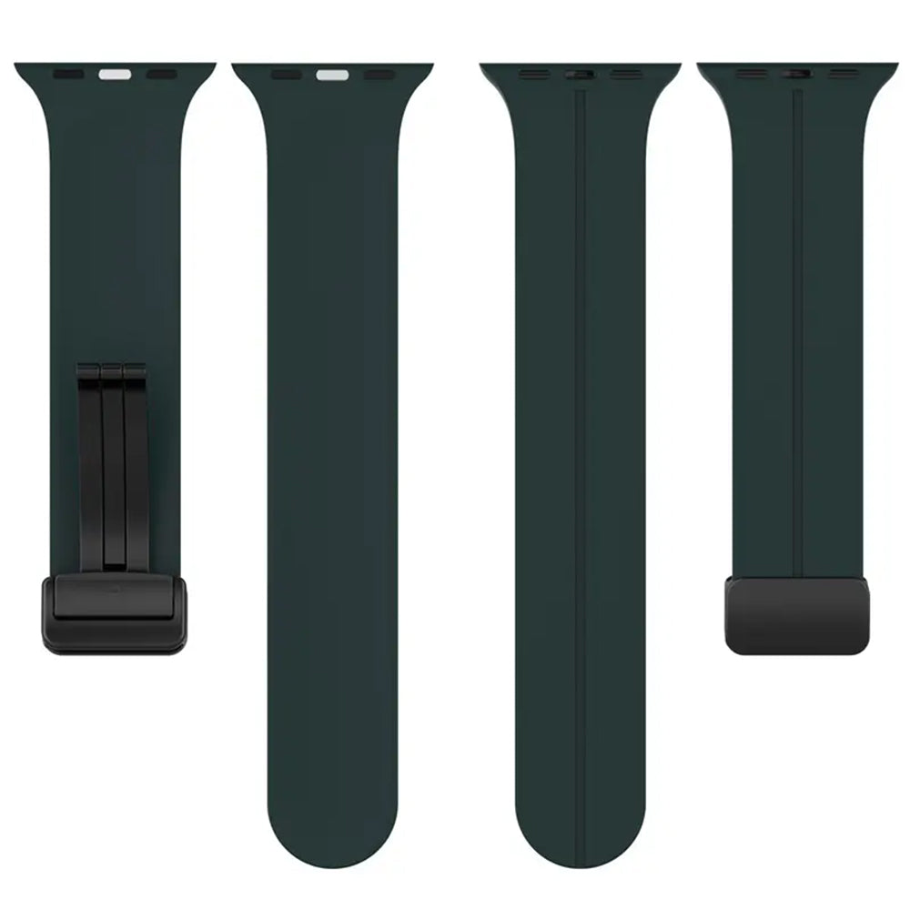 Techsuit W011 band voor Apple Watch 49mm / 46mm / 45mm / 44mm / 42mm Series, Zwart