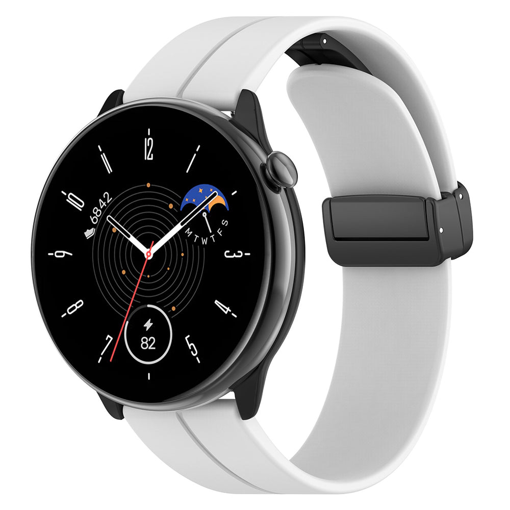 Techsuit W011 Strap for Huawei Watch / Garmin Watch Series, 18mm, White