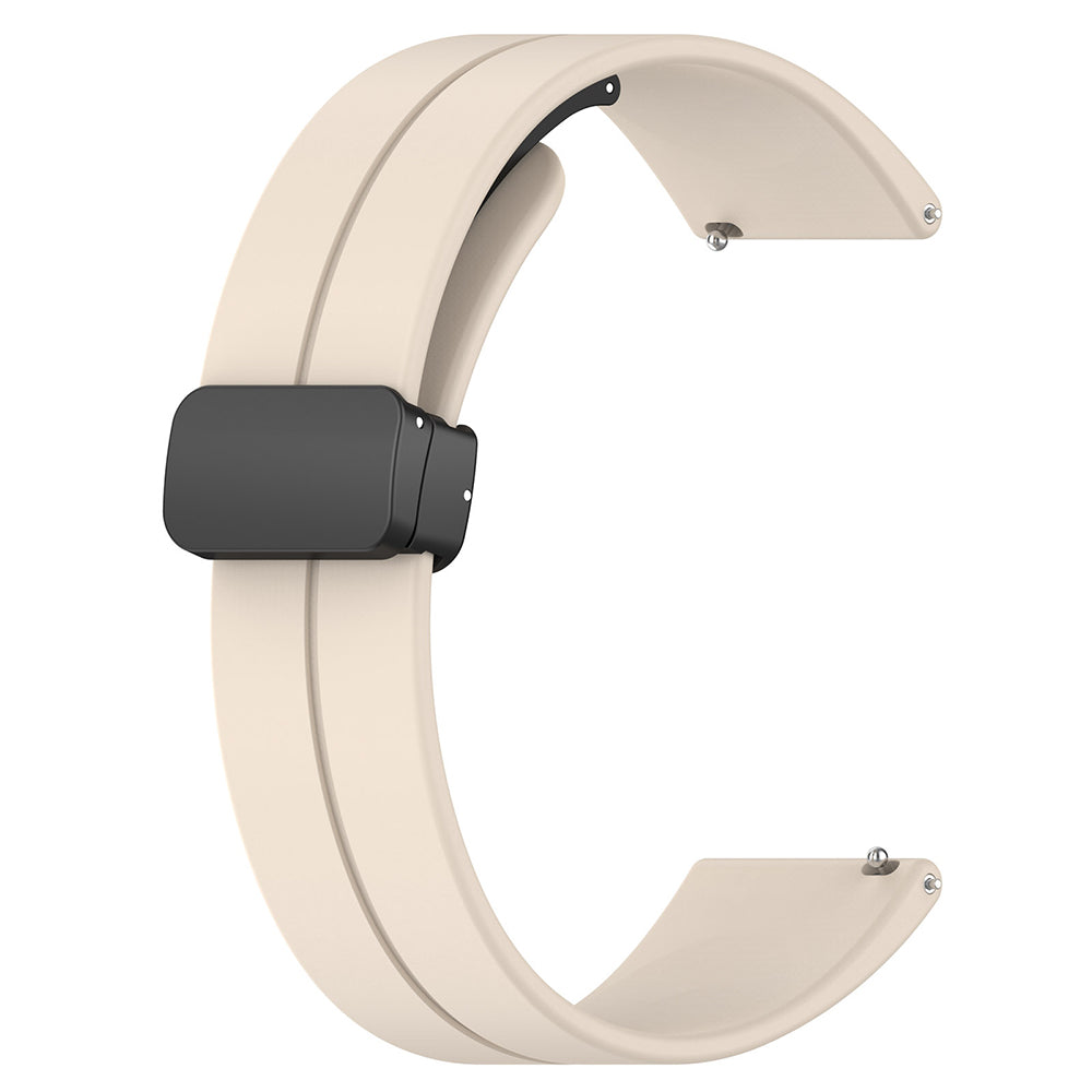 Techsuit W011 band voor Huawei Watch / Garmin Watch Series, 18mm, Beige