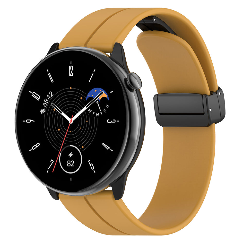 Techsuit W011 band voor Huawei Watch / Garmin Watch Series, 18mm, Geel