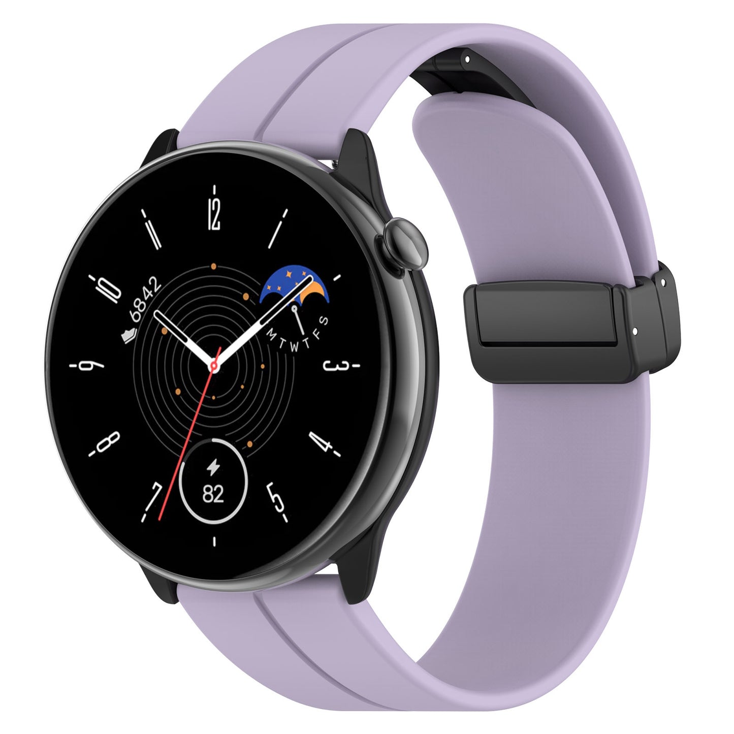 Techsuit W011 band voor Huawei Watch / Garmin Watch Series, 18mm, Paars