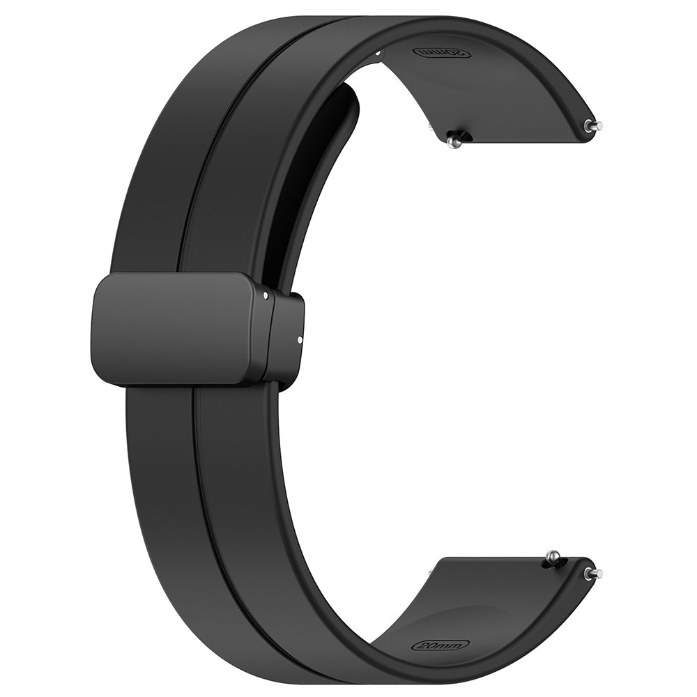 Techsuit W011 Strap for Huawei Watch / Garmin Watch Series, 18mm, Black