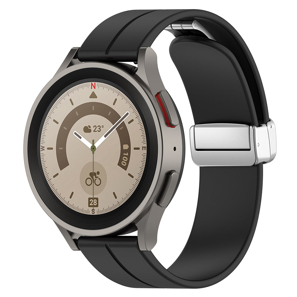 Techsuit W011 band voor Samsung Galaxy Watch / Huawei Watch Series, 20mm, Zwart