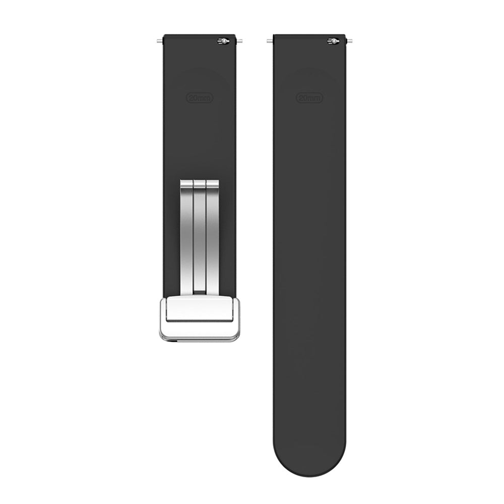 Techsuit W011 band voor Samsung Galaxy Watch / Huawei Watch Series, 20mm, Zwart