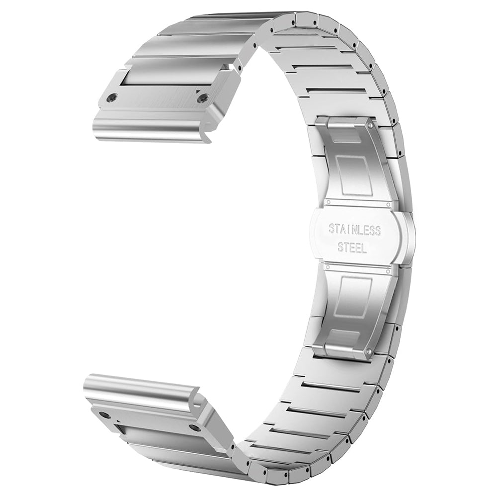 Techsuit W012 band voor Garmin Watch Fenix / Forerunner Series, 22mm, Zilverkleurig