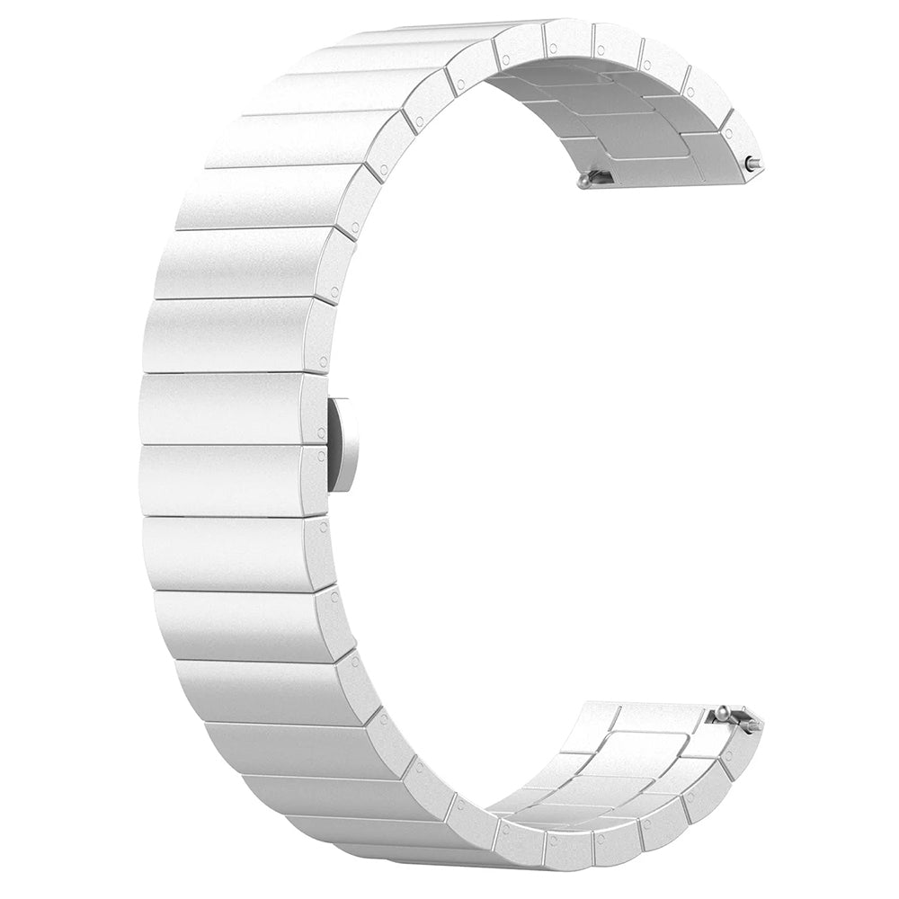 Techsuit W012 band voor Samsung Galaxy Watch / Huawei Watch Series, 20mm, Zilver