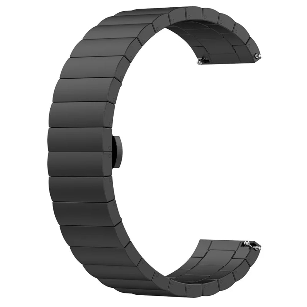 Techsuit W012 band voor Samsung Galaxy Watch / Huawei Watch Series, 20mm, Zwart