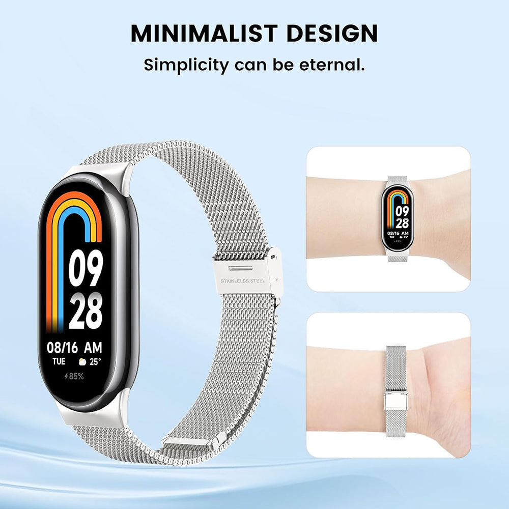 Techsuit W022 band voor Xiaomi Smart Band 9 / 8, 15mm, Goudkleurig