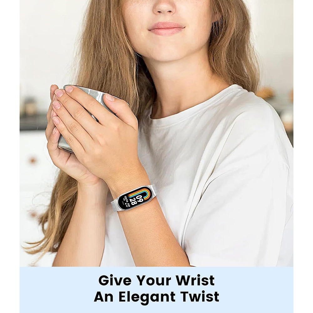 Techsuit W022 band voor Xiaomi Smart Band 9 / 8, 15mm, Goudkleurig