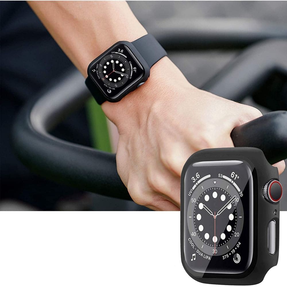 Techsuit W031 band voor Apple Watch 49mm / 46mm / 45mm / 44mm / 42mm Series, Zwart