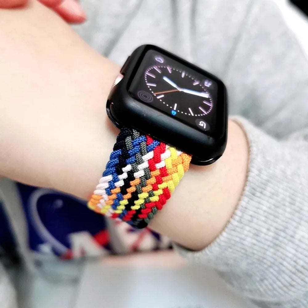 Techsuit W032 band voor Apple Watch 42mm / 41mm / 40mm / 38mm Series, Groen Multicolor