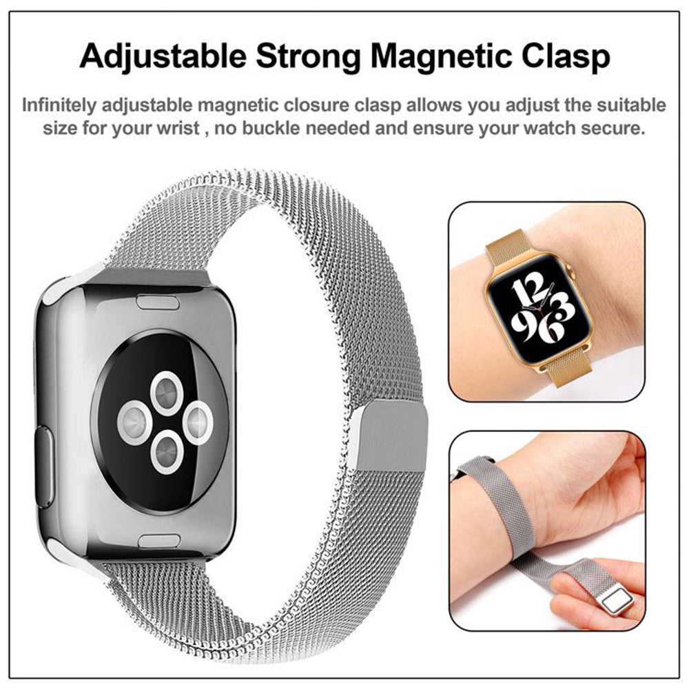Techsuit W034 band voor Apple Watch 49mm / 46mm / 45mm / 44mm / 42mm Series, Goud