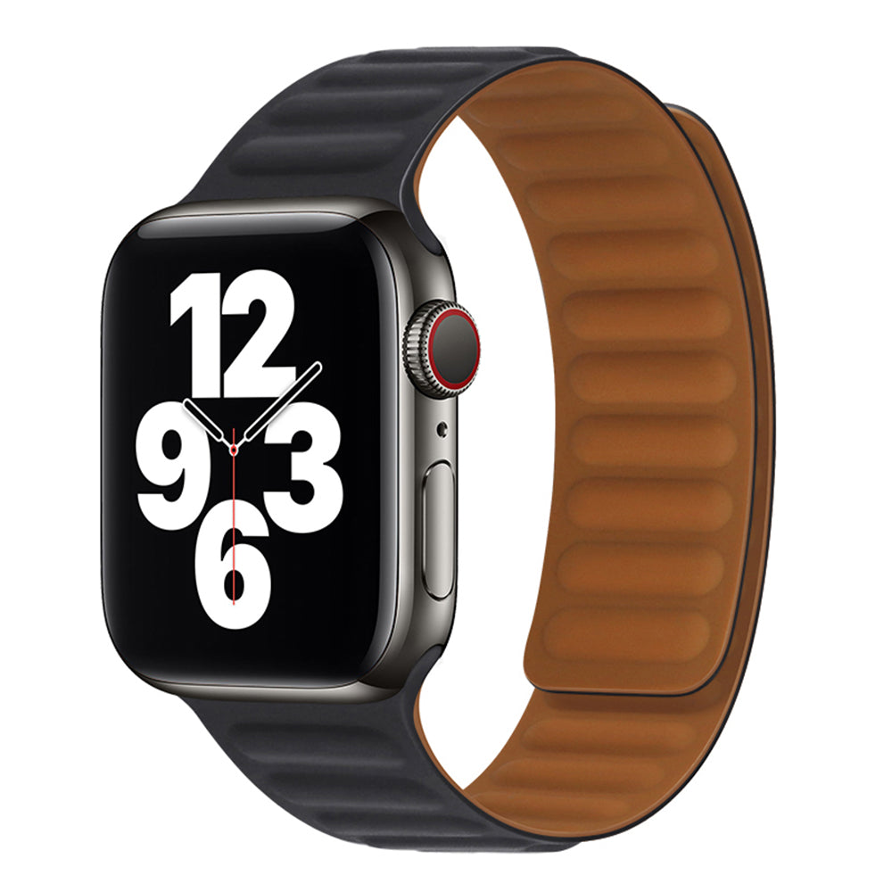 Techsuit W035 band voor Apple Watch 49mm / 46mm / 45mm / 44mm / 42mm Series, Zwart