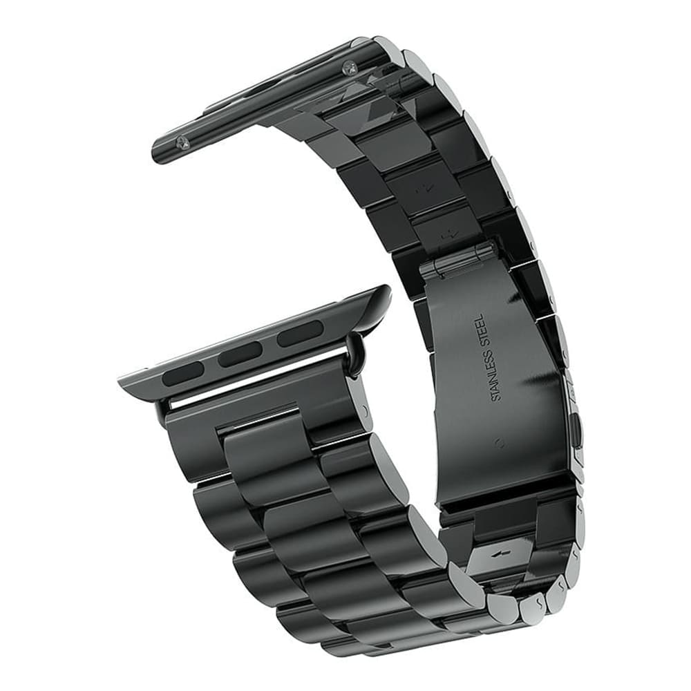 Techsuit W036 band voor Apple Watch 49mm / 46mm / 45mm / 44mm / 42mm Series, Zwart