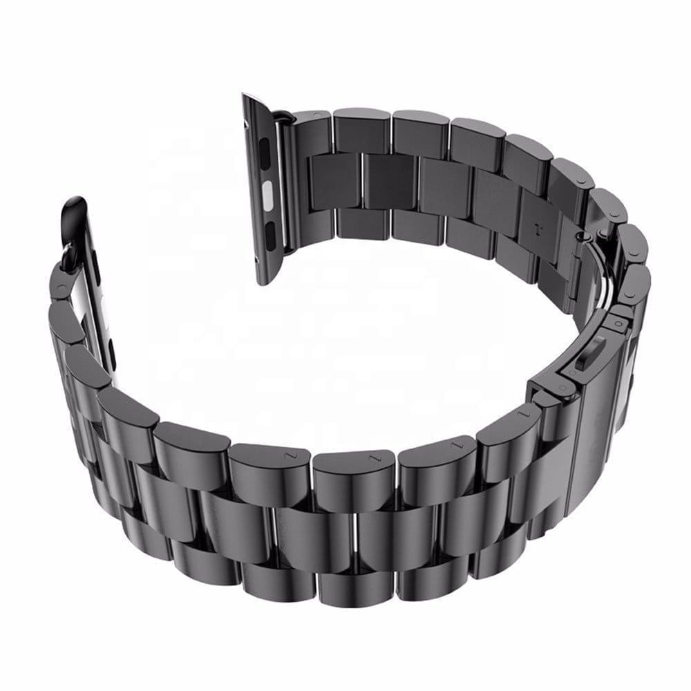 Techsuit W036 band voor Apple Watch 49mm / 46mm / 45mm / 44mm / 42mm Series, Zwart