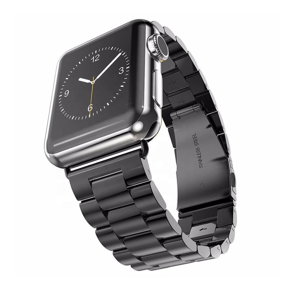 Techsuit W036 band voor Apple Watch 49mm / 46mm / 45mm / 44mm / 42mm Series, Zwart