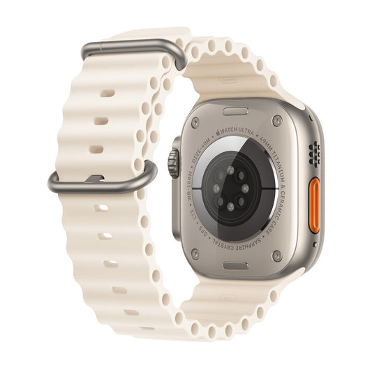 Techsuit-band W038 voor Apple Watch 49mm / 46mm / 45mm / 44mm / 42mm Series, Wit
