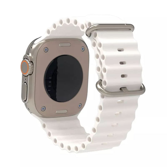 Techsuit W038 band voor Apple Watch 42mm / 41mm / 40mm / 38mm Series, Wit