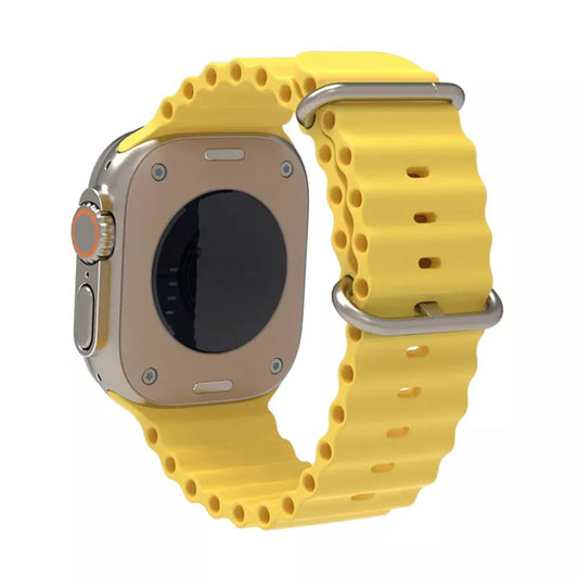 Techsuit W038 band voor Apple Watch 42mm / 41mm / 40mm / 38mm Series, Geel