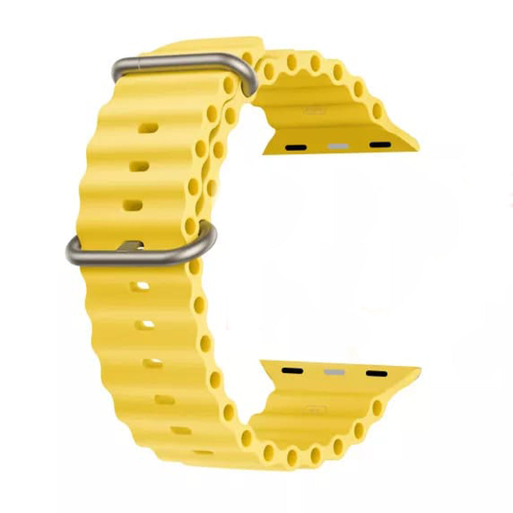 Techsuit W038 band voor Apple Watch 42mm / 41mm / 40mm / 38mm Series, Geel