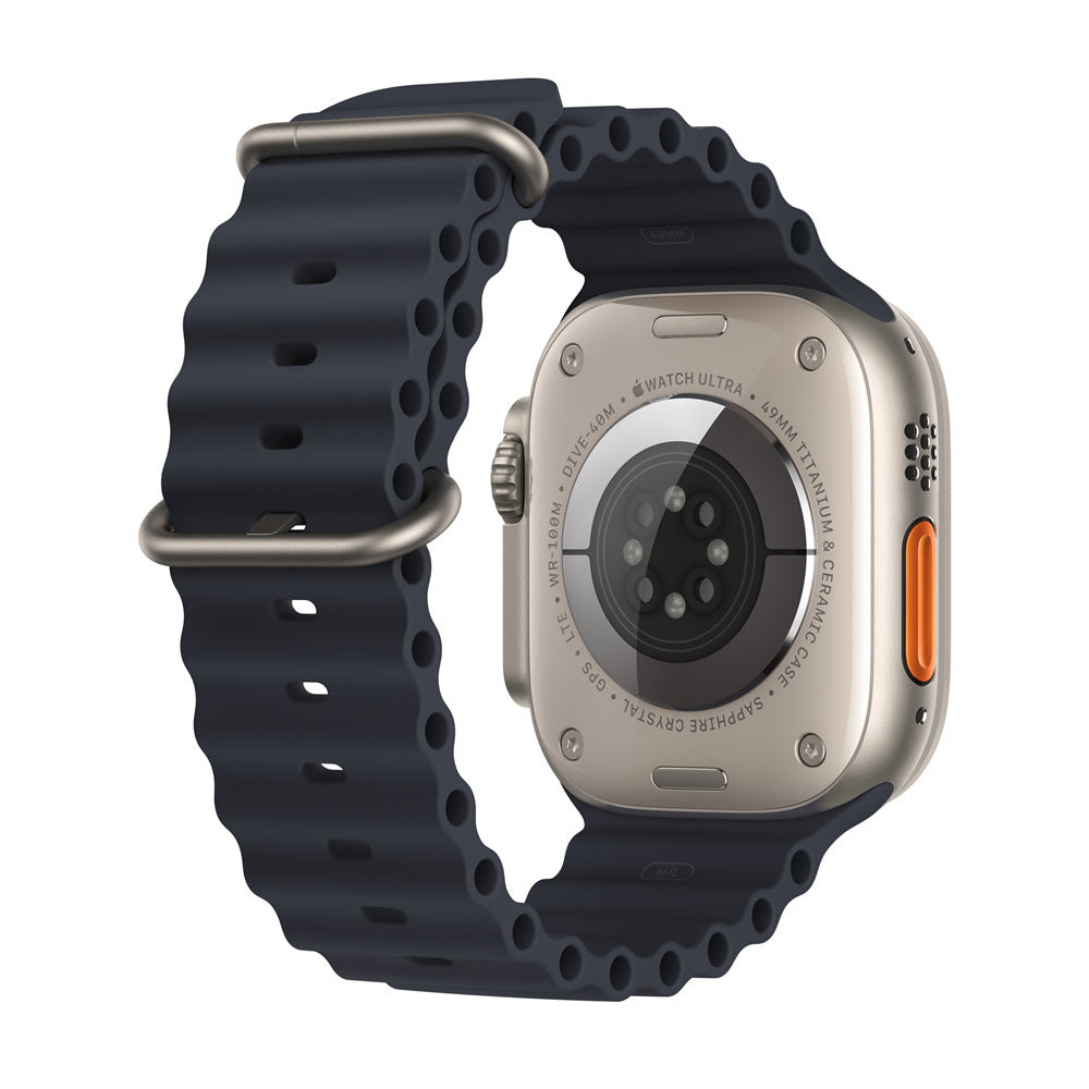 Techsuit W038 band voor Apple Watch 42mm / 41mm / 40mm / 38mm Series, Zwart
