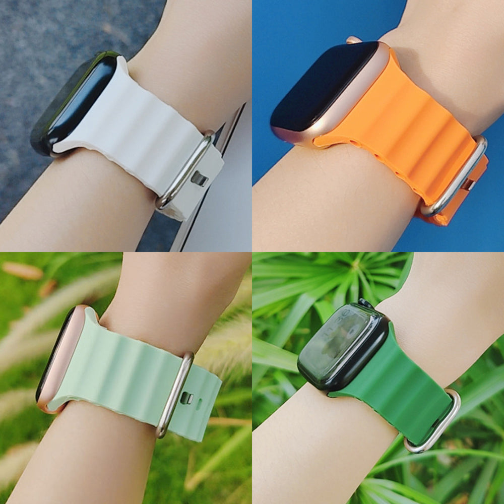 Techsuit W038 band voor Apple Watch 42mm / 41mm / 40mm / 38mm Series, Oranje